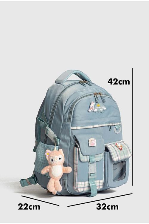 Tam Ortopedik Çok Gözlü Su Geçirmez Aksesuarlı Çocuk Okul Sırt Çanta