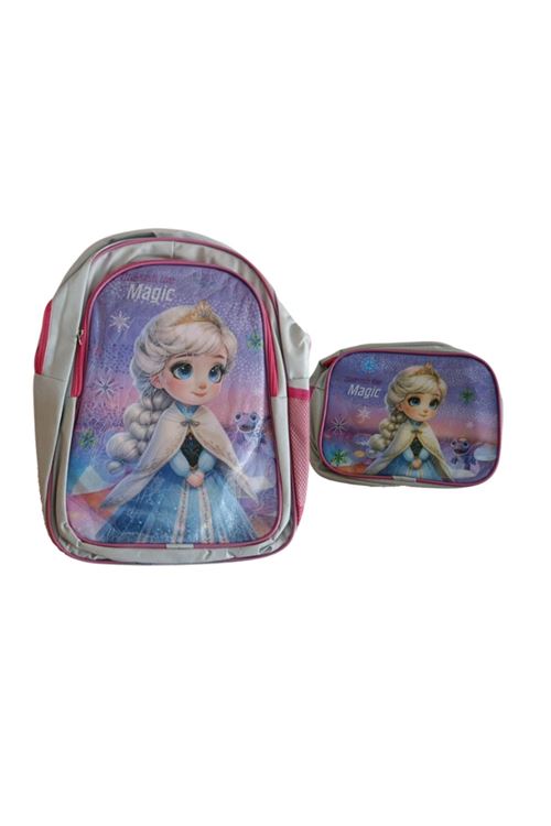 1308-09 2 Lİ SET BESLENMELİ ORTOPEDİK ANAOKULU KÜÇÜK YAŞ OKUL ÇANTASI