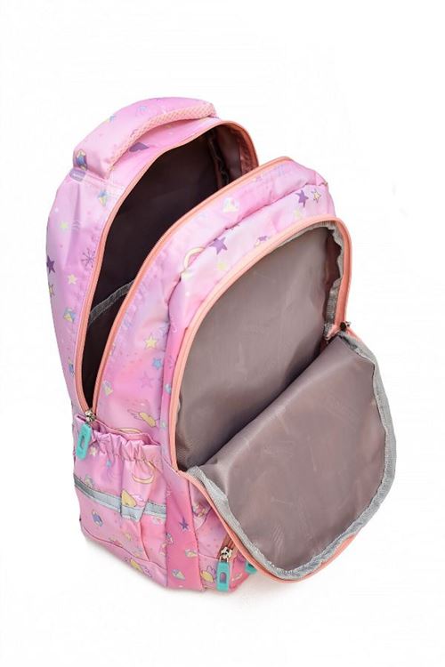 1385 3 lü Ortopedik Çok Gözlü Su Geçirmez Laptop Bölmeli Aksesuarlı Çocuk Okul Sırt Çanta