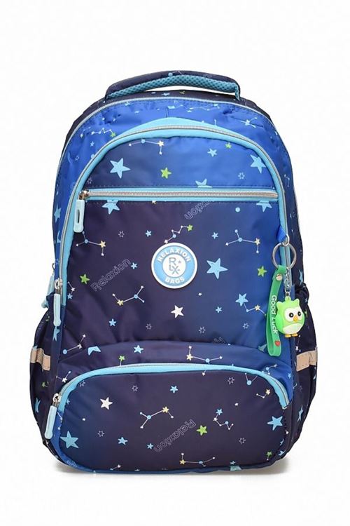1385 3 lü Ortopedik Çok Gözlü Su Geçirmez Laptop Bölmeli Aksesuarlı Çocuk Okul Sırt Çanta