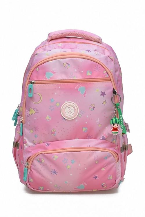 1385 3 lü Ortopedik Çok Gözlü Su Geçirmez Laptop Bölmeli Aksesuarlı Çocuk Okul Sırt Çanta