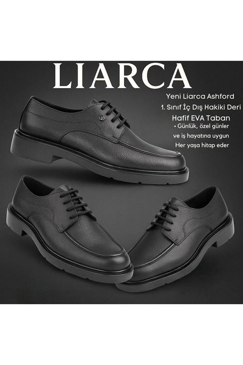 Ashford Siyah Hakiki Deri Klasik & Günlük Erkek Ayakkabı
