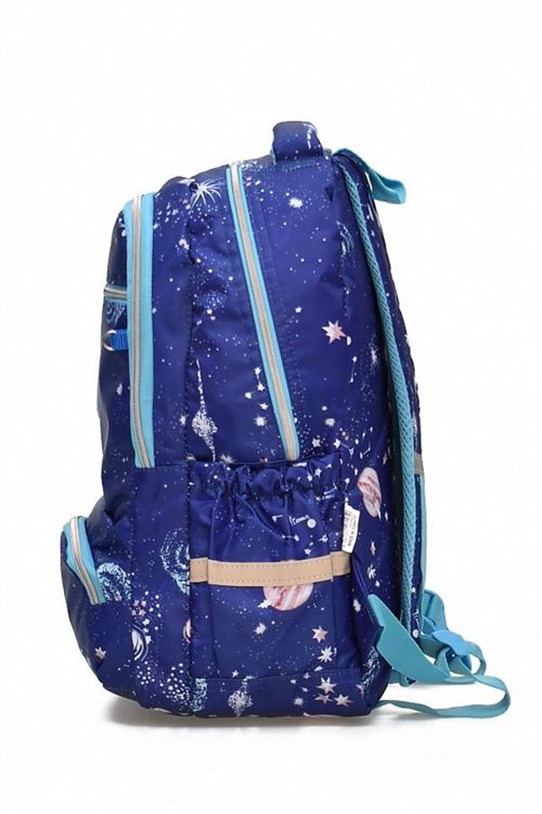 1385 3 lü Ortopedik Çok Gözlü Su Geçirmez Laptop Bölmeli Aksesuarlı Çocuk Okul Sırt Çanta