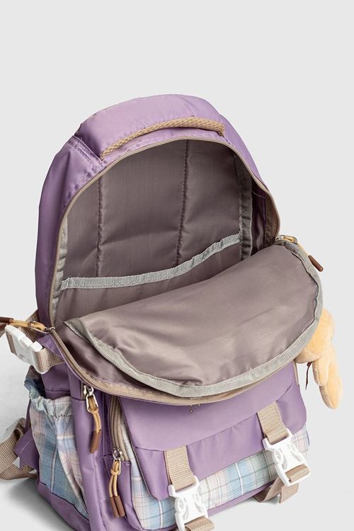 1396 3 lü Ortopedik Çok Gözlü Su Geçirmez Laptop Bölmeli Aksesuarlı Çocuk Okul Sırt Çanta