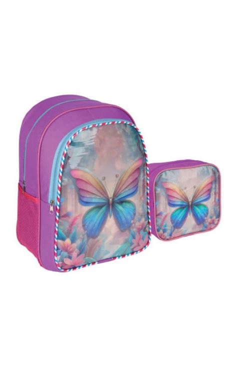 1308-09 2 Lİ SET BESLENMELİ ORTOPEDİK ANAOKULU KÜÇÜK YAŞ OKUL ÇANTASI