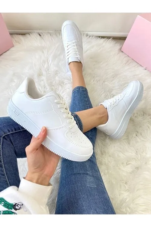 Beyaz - Unisex Spor Ayakkabı Günlük Sneakers