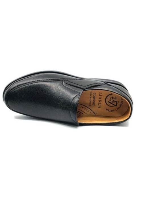 L Flex Comfort 101 Hakiki Deri Ortopedik Rahat Bağcıksız Günlük Büyük Beden Erkek Ayakkabı