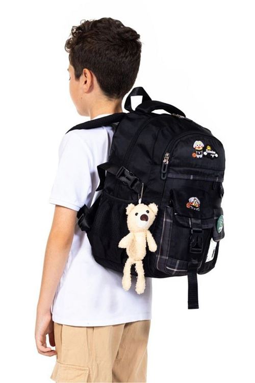 Tam Ortopedik Çok Gözlü Su Geçirmez Aksesuarlı Çocuk Okul Sırt Çanta