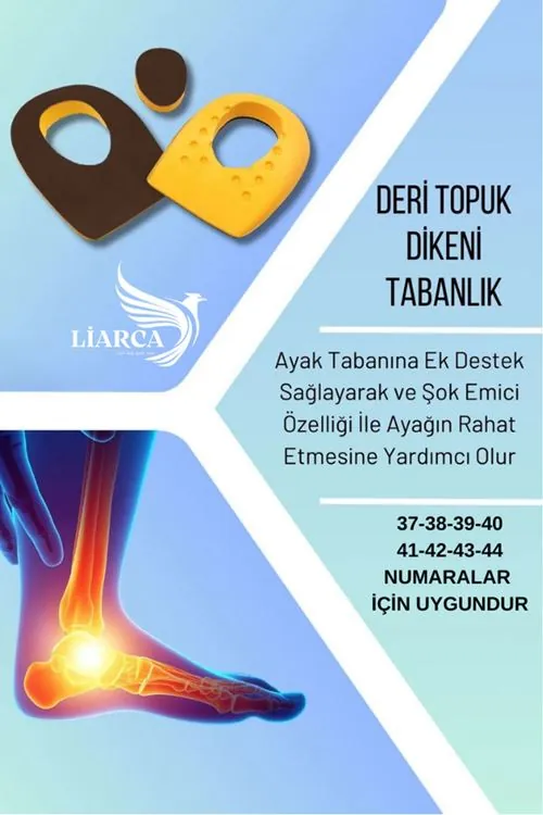 Deri Topuk Dikeni Tabanlık,Topuk Yumuşatıcı İç Taban, Gizli Topuk Dikeni Tabanlık