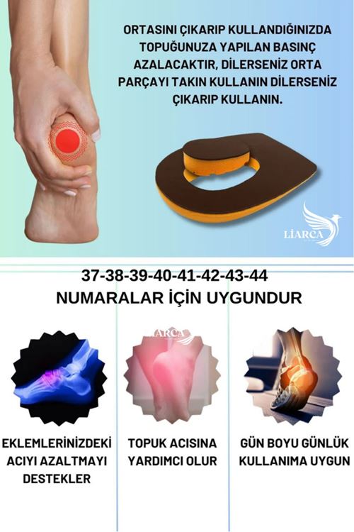 Deri Topuk Dikeni Tabanlık,Topuk Yumuşatıcı İç Taban, Gizli Topuk Dikeni Tabanlık