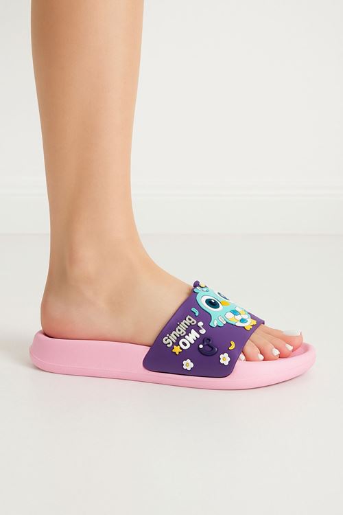 3D Desenli Deniz Ev Okul Kreş Çocuk Terlik – Yumuşak Taban, Renkli Tasarım Rahat Terlik