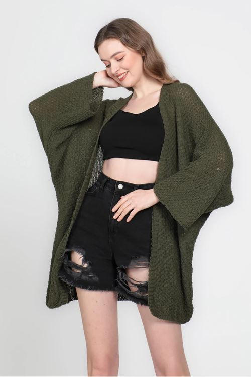 Yarasa Kol Mevsimlik Hırka