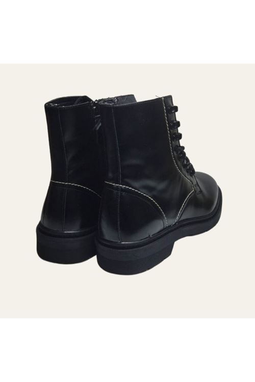 İspanyol Deri Fermuarlı Bağcıklı Su Geçirmez Çift Kat Üst Kalite Bot Çizme Postal