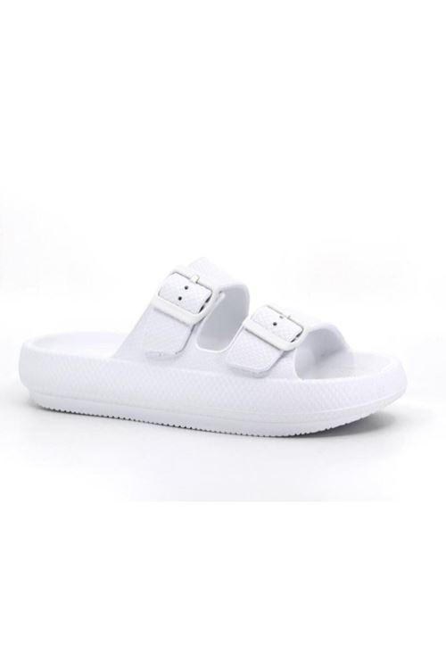 Plaj Havuz Bahçe Deniz Yazlık Yumuşak Kalın Tabanlı Çift Bant Unisex Günlük Terlik