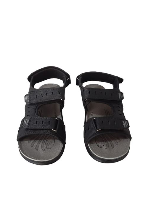 Eren Siyah Rahat Taban Ayarlanabilir Cırtlı Erkek Sandalet