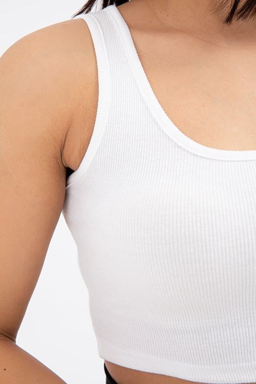 Kadın Ekru Crop Atlet