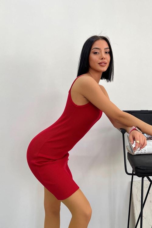 Üst Kalite Ip Askılı 24/1 Kaşkorse Elbise