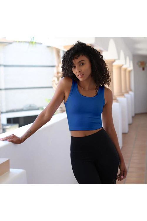 Premium Kalite Pamuk Crop Bluz