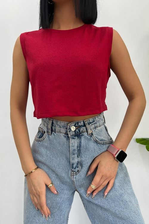 Üst Kalite 30/1 Süprem Kumaş Sıfır Kol Crop