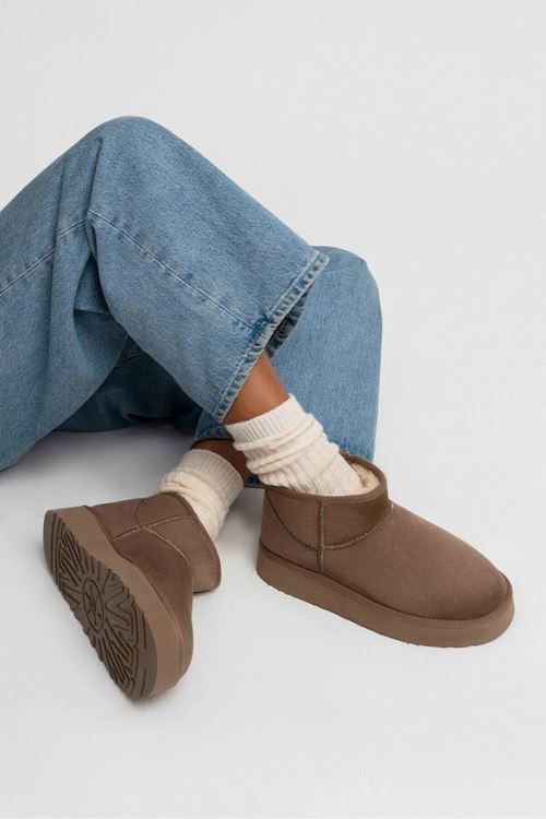 Kadın Su İtici Süet Kısa Bot – İçi Peluşlu Sıcak Tutucu Günlük Kışlık Kaydırmaz Premium Bot