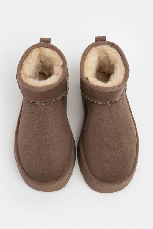 Kadın Su İtici Süet Kısa Bot – İçi Peluşlu Sıcak Tutucu Günlük Kışlık Kaydırmaz Premium Bot