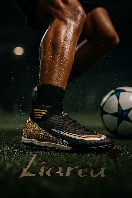 Strike Futbol Ayakkabısı Halısaha Çim Saha Çoraplı Çocuk Krampon Yetişkin