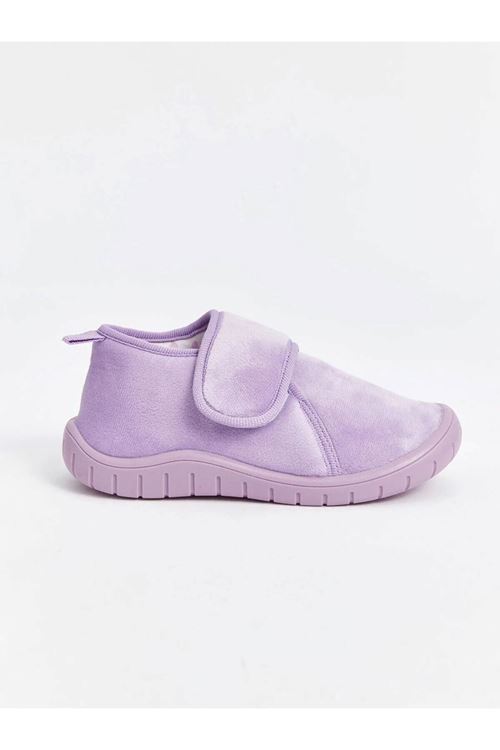 Kız Çocuk Mor Cırt Cırtlı Günlük Ayakkabı – Yumuşak Tabanlı, Rahat ve Hafif Panduf