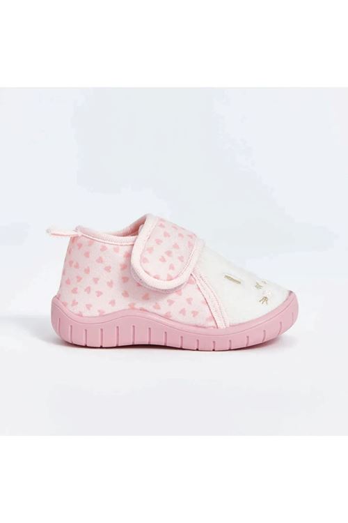 Kız Çocuk Krem Cırt Cırtlı Günlük Ayakkabı – Yumuşak Tabanlı, Rahat ve Hafif Panduf