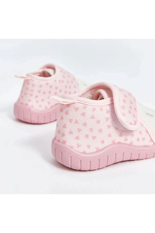 Kız Çocuk Krem Cırt Cırtlı Günlük Ayakkabı – Yumuşak Tabanlı, Rahat ve Hafif Panduf