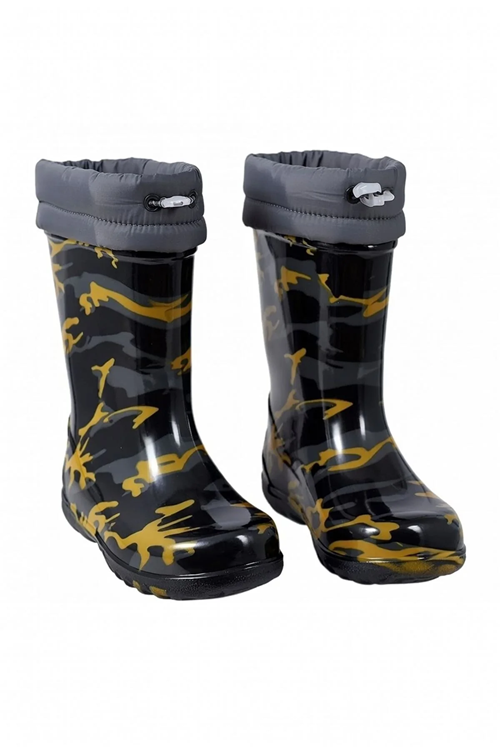 Raining Su Geçirmez Kamuflaj Yağmur Çizmesi – Kaymaz Taban Outdoor Bot