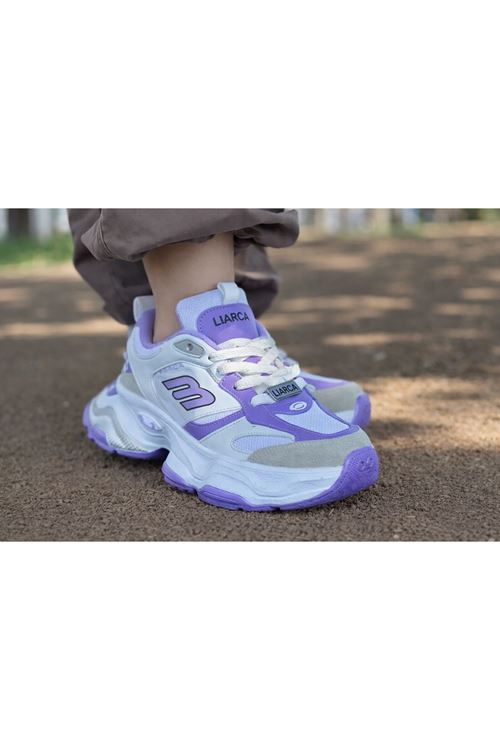 Urban Motion Siyah Beyaz Kalın Taban Sneaker 5055