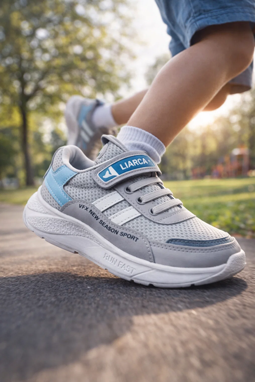 Unisex Kız Çocuk Erkek Çocuk Yazlık Spor Ayakkabı – Konforlu, Dayanıklı, Cırt Bantlı