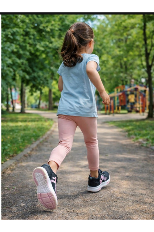 Kız Çocuk Rahat Cırtlı Günlük Ayakkabı