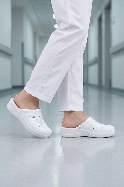 4 Nokta Destekli Ortopedik Yumuşak Taban Hemşire Doktor Aşçı Hastane Terliği