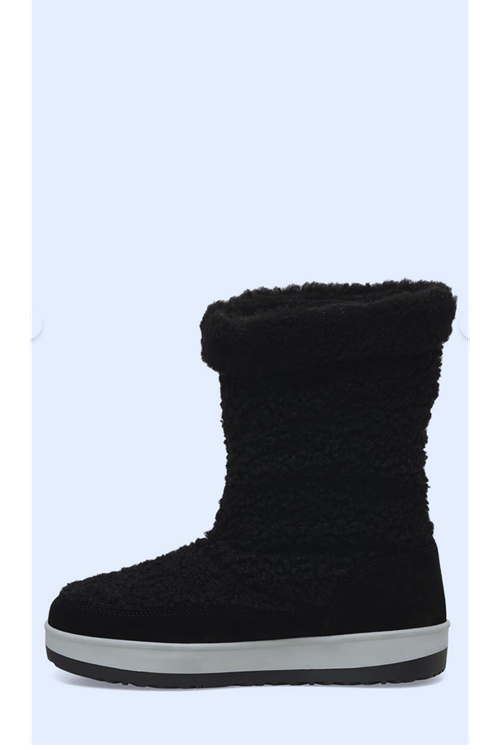 Aurora Siyah Kadın Kar Botu – Su Geçirmez, Kürklü, Kaymaz Tabanlı Kışlık Çizme (1 Beden Büyük Önerilir)