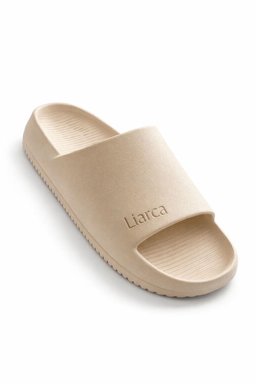 Liarca Erkek/Kadın Bej EVA Terlik – Hafif, Kaymaz Taban, Günlük Rahat Terlik 