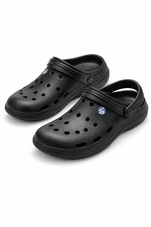 Siyah Plaj Bahçe Günlük Çeyiz Rahat Kaymaz Taban Ortopedik Kadın Erkek Unisex Kapalı Terlik 