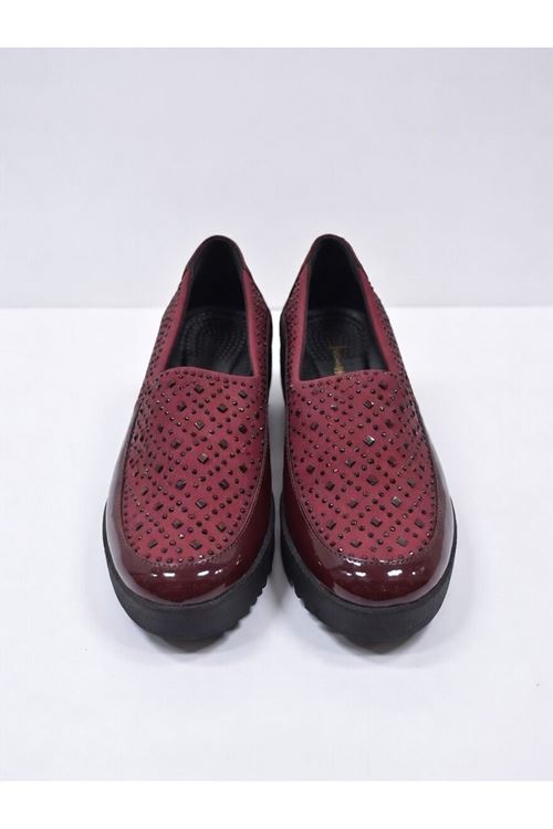 Kalın Taban Kadın Günlük Comfort Kırmızı Ayakkabı Kaymaz Taban