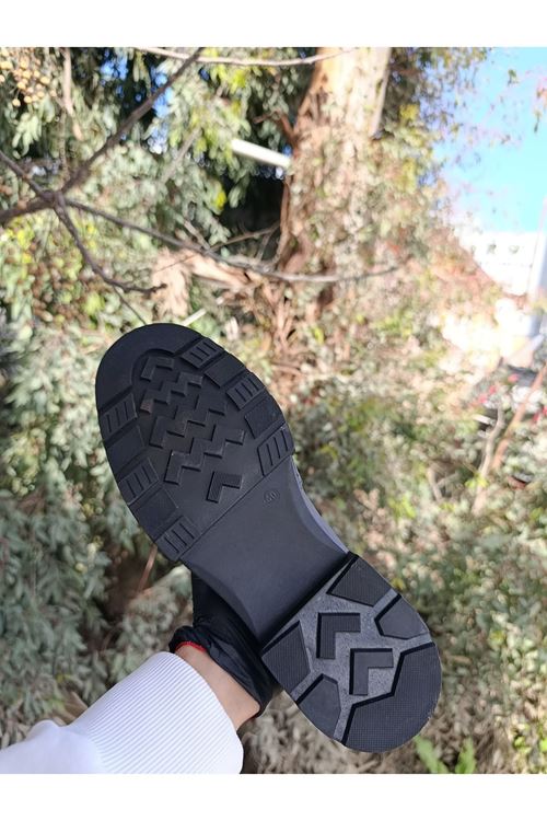 Asil Nokta Erkek Nokta Detaylı Bağcıklı Hakiki Deri Klasik Kahverengi Ayakkabı 