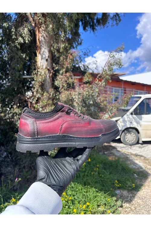 Erkek Boğazlı Deri Ayakkabı – Hakiki Deri Günlük & Klasik Model