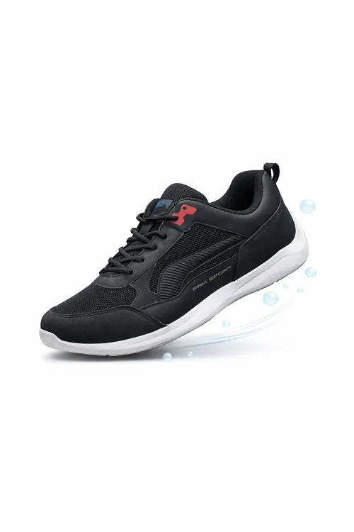 FAM Sport Siyah Erkek Spor Ayakkabı – Hafif & Nefes Alabilir Günlük Sneaker