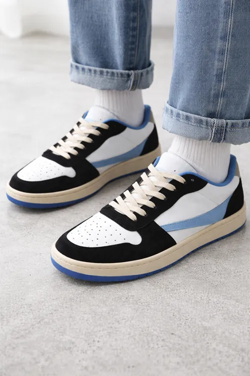 AEROFLEX EasyFit Sneaker – Günlük Spor Mavi Ayakkabı, Kolay Giyilebilir Tasarım, Hafif ve Konforlu Cırtlı