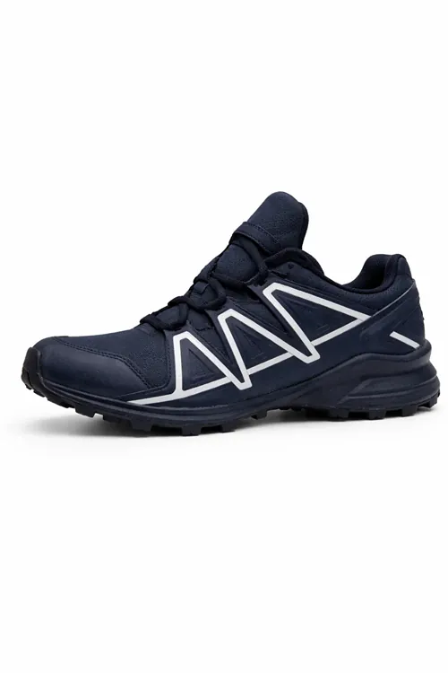 Erkek Outdoor Spor Ayakkabı Trail Running Trekking Kaymaz Taban Lacivert