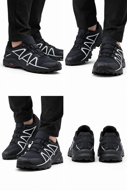 Erkek Outdoor Spor Ayakkabı Trail Running Trekking Kaymaz Taban Lacivert