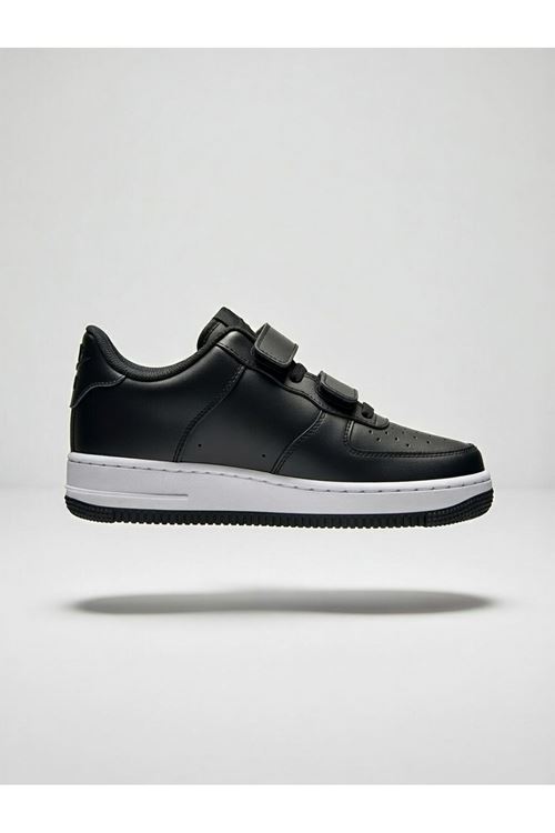 Çocuk Cilt Cırt Cırtlı Siyah Sneaker – Premium Kalite, Hafif & Dayanıklı, Rahat Taban