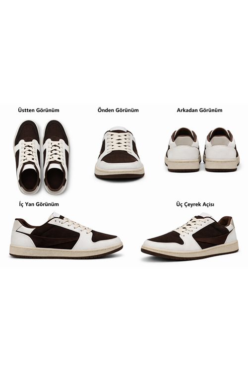 AEROFLEX EasyFit Sneaker – Günlük Kahverengi Spor Ayakkabı, Kolay Giyilebilir Tasarım, Hafif ve Konforlu