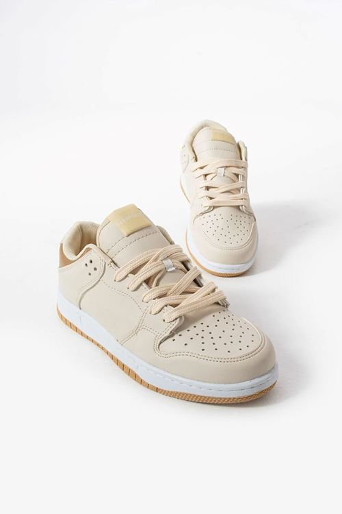 Sandrush Low Top Dayanıklı Rahat Unisex Günlük Sneaker Ayakkabı – Bej Kahve