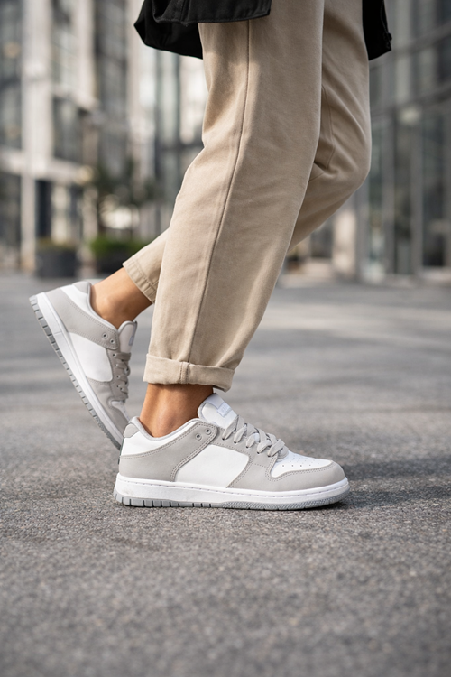 Sandrush Low Top Dayanıklı Rahat Unisex Günlük Sneaker Ayakkabı – Beyaz Gri