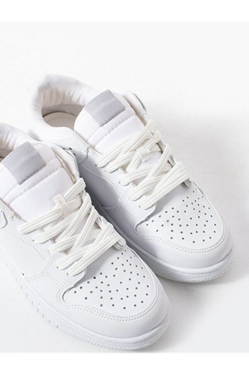 Sandrush Low Top Dayanıklı Rahat Unisex Günlük Sneaker Ayakkabı – Beyaz Gri