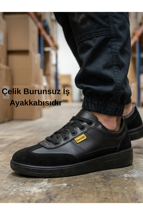 ClassicPro Erkek Siyah İş Ayakkabısı – Dayanıklı ve Profesyonel Tasarım